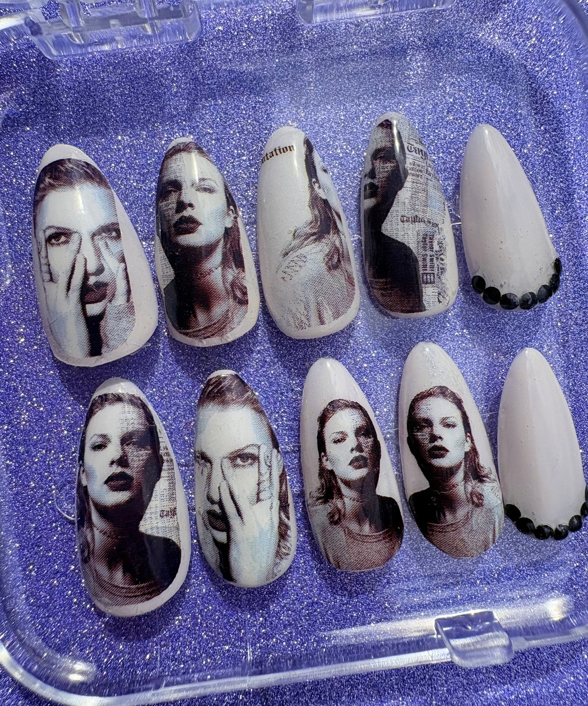 Swiftie Rep press on nails