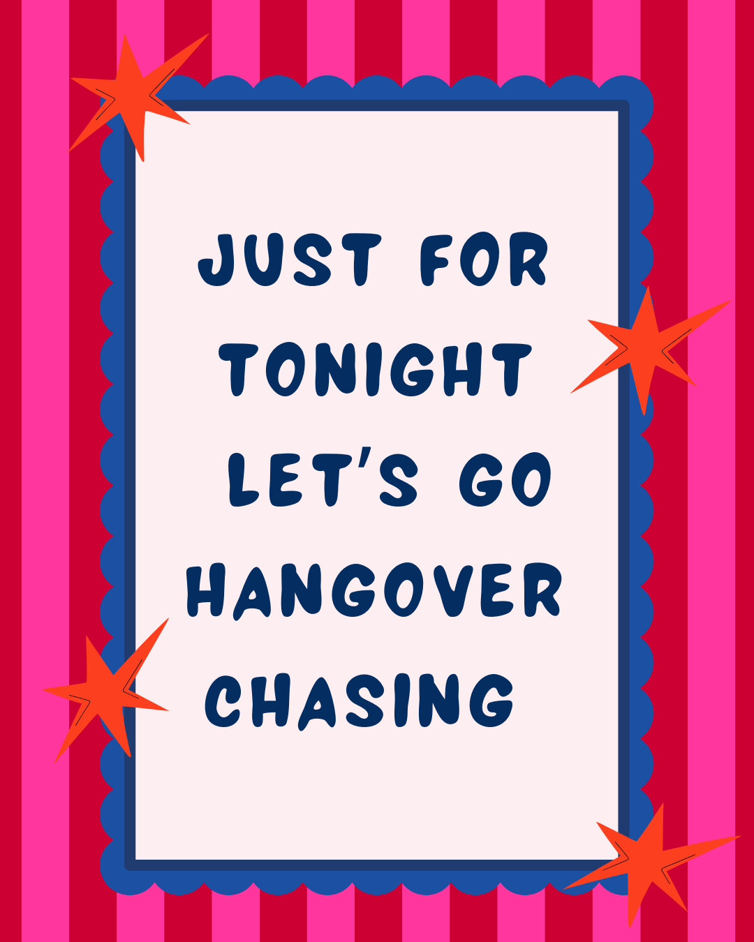 Hangover chasing print
