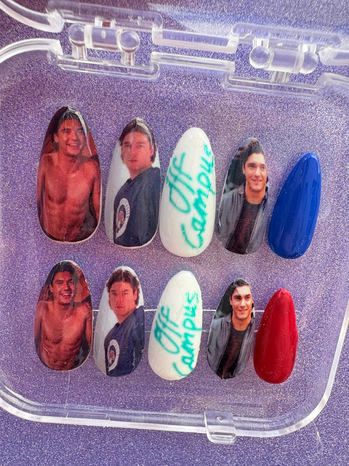 Hockey romance press on nails GG