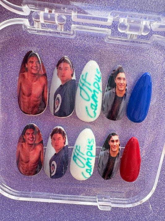 Hockey romance press on nails GG