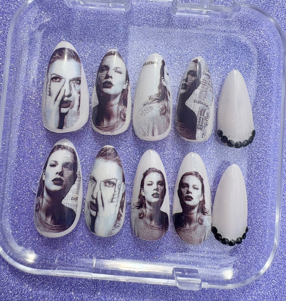 Swiftie Rep press on nails