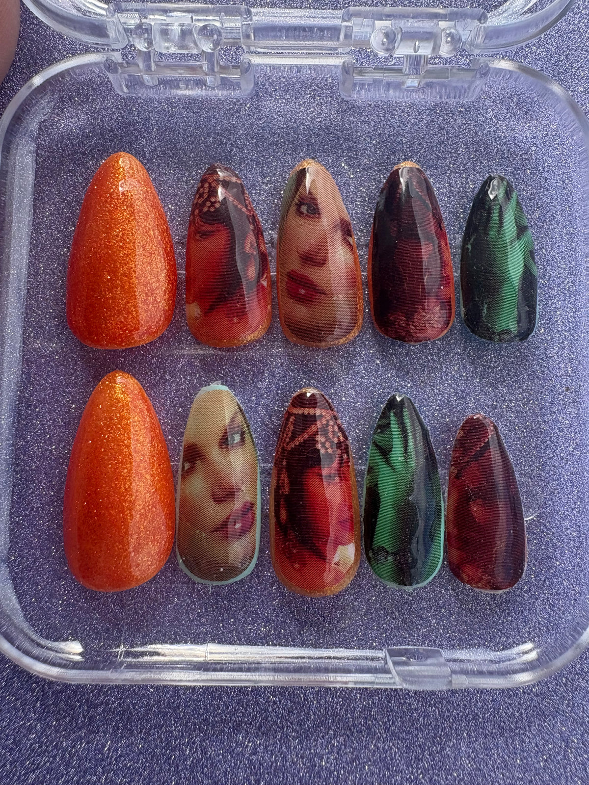 Swiftie showgirl  press on nails