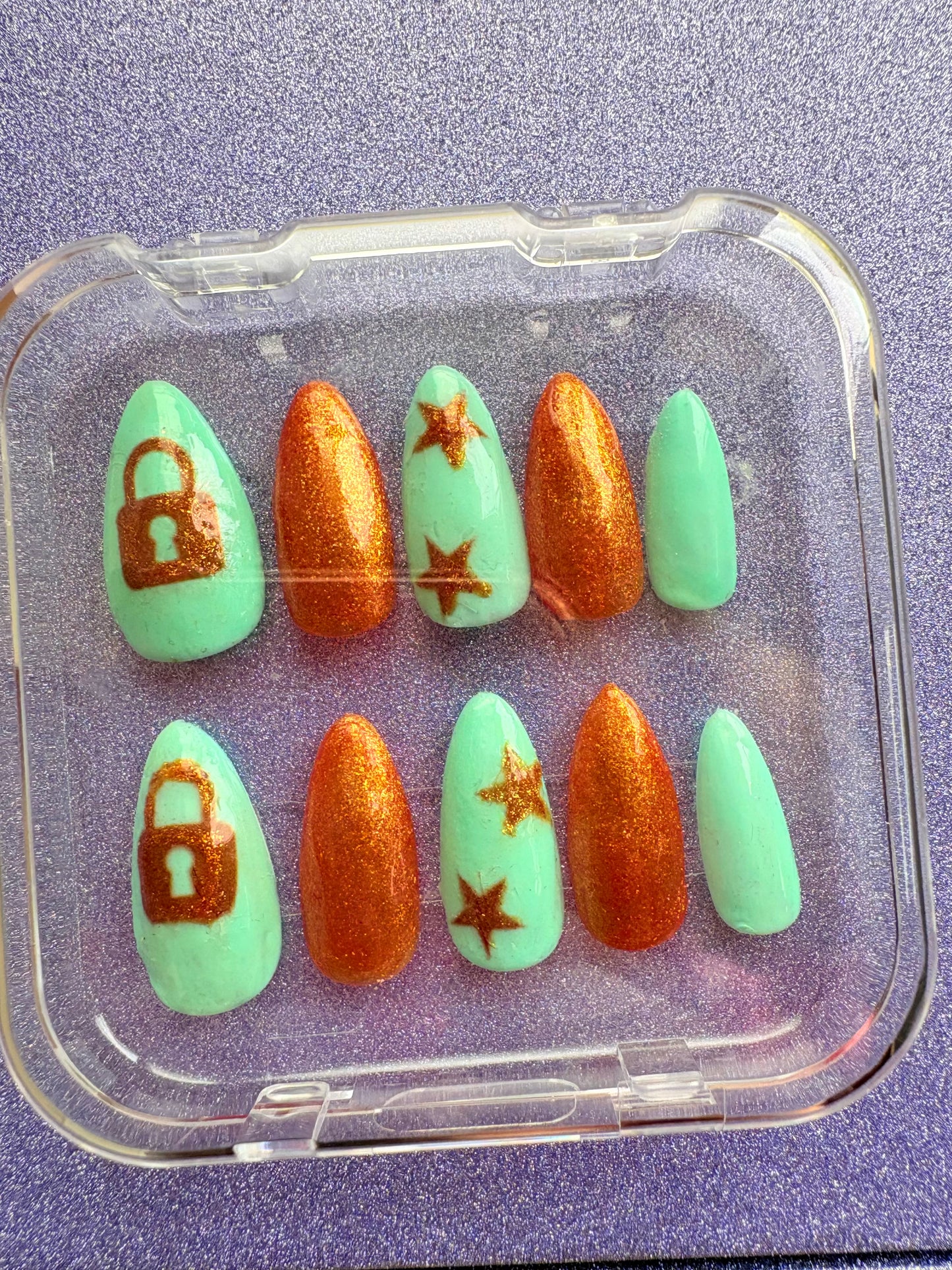 Stick on gel nails