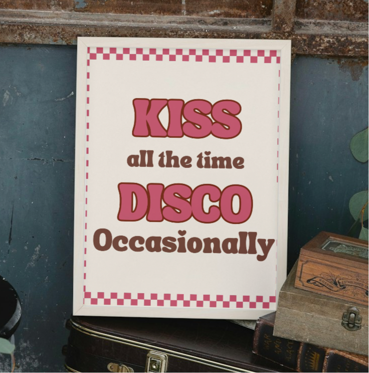 Disco occasionally retro  HS Print