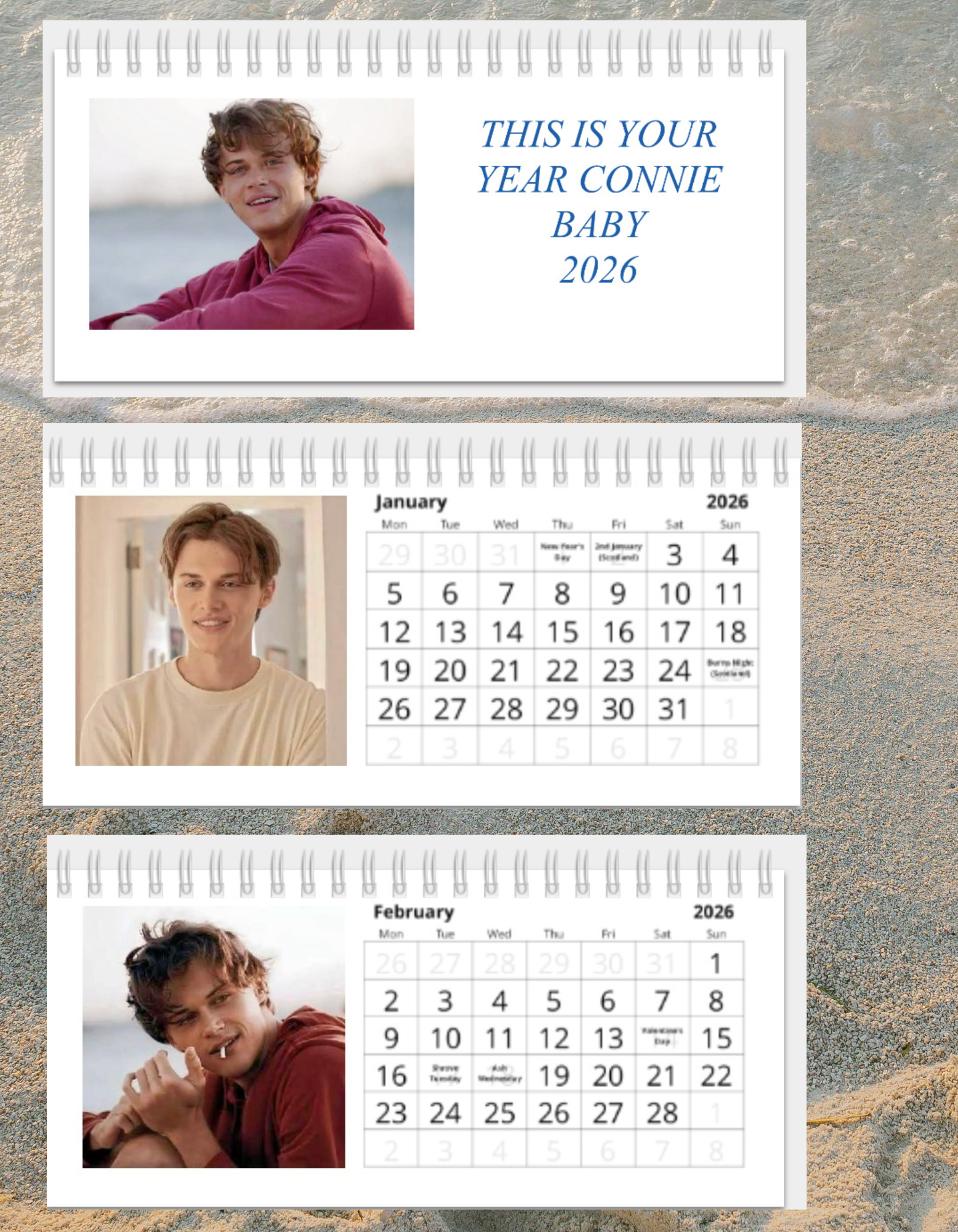 Conrad desktop calendar