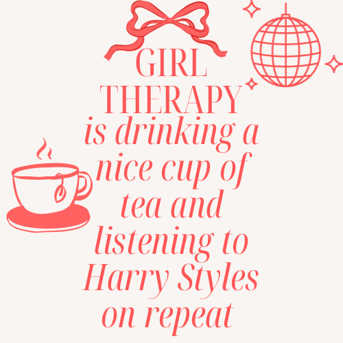 Girl therapy Harry styles tea print